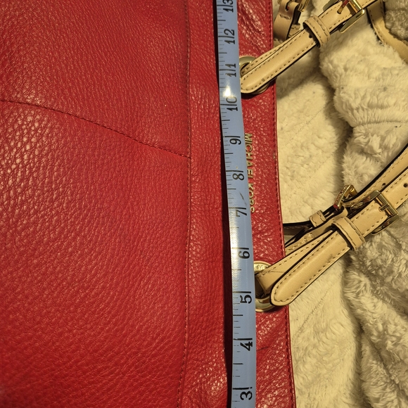 Michael Kors Bold Red Leather Bag EUC - Picture 5 of 5